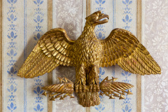 Aigle en bronze au Musée National De La Maison Bonaparte. Musé