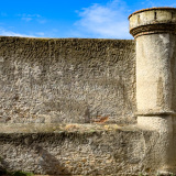 Une partie du mur de la citadelle de Bastia. Bastia, Corse, France