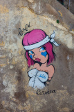 Image de jeune fille au regard séducteur à Calvi, France