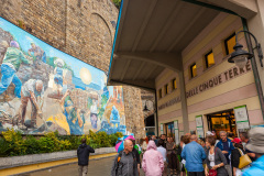 Touristes arrivant à La Spezia, Cinq Terres, Italie
