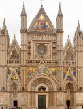 Façade de la cathédrale d'Orvieto, Toscane, Piazza del Duomo,