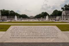 Plaque commémorative au National World War II Memorial